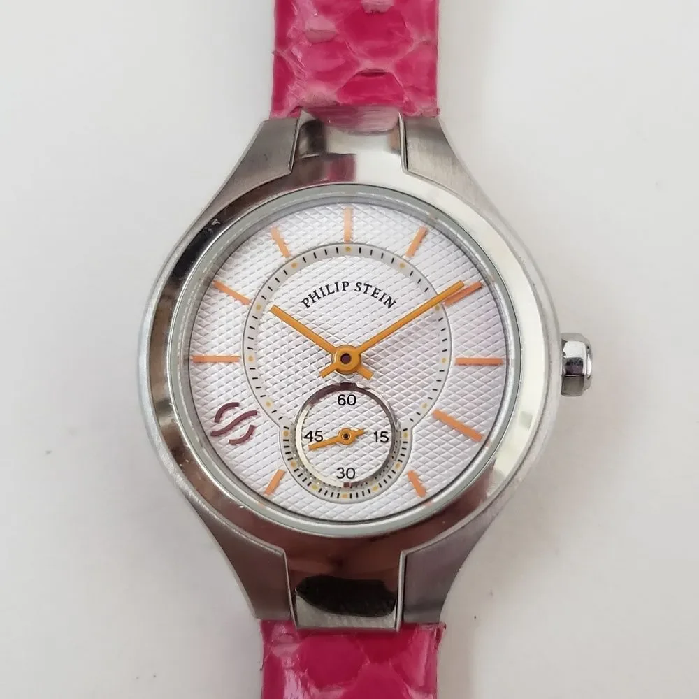 Philips Stein Classic Round Mini Snake Skin Strap Watch - Model 44 - TF0…